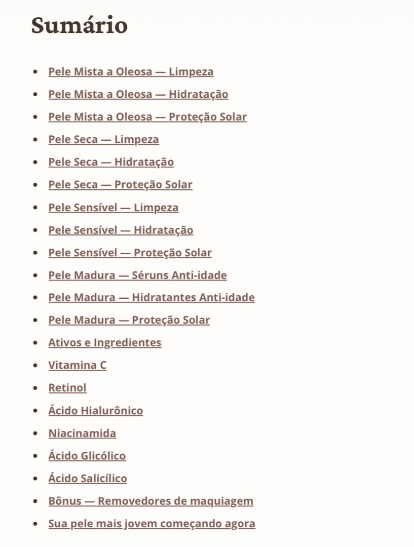 Prévia da Curadoria — Índice da Curadoria